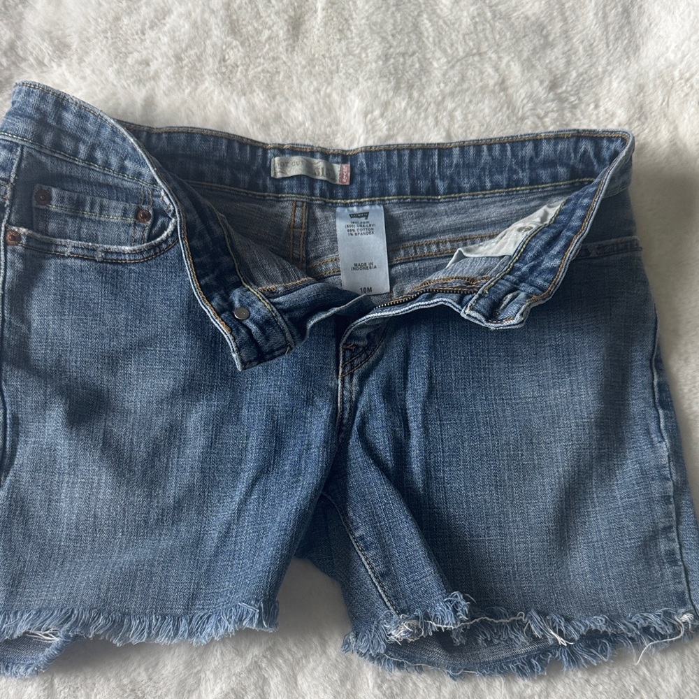 Levi's Classic Blue Denim Shorts